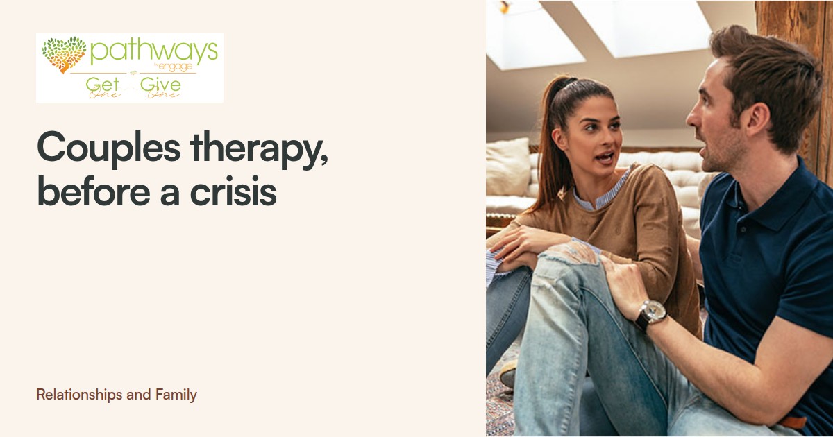 Couples Therapy Isn't Just a Last Resort